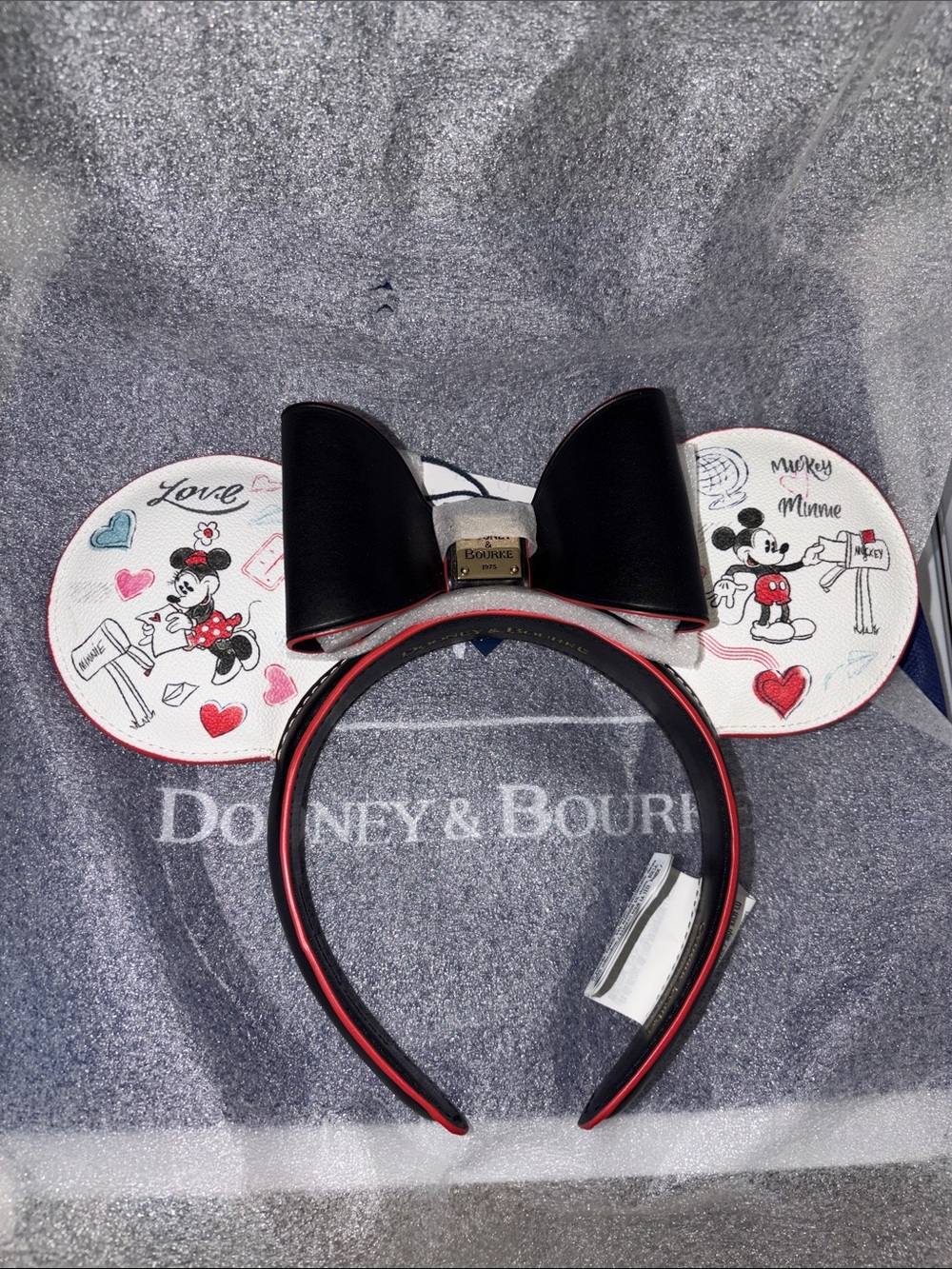 Dooney & Bourke Adult Minnie Mouse White and Black Ear Headband